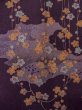 画像5: O0312A 女性用小紋  シルク（正絹） 深い紫色, 梅 【中古】【USED】【リサイクル】 ★★★☆☆【O0312A】 (5)