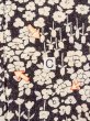 画像16: O0312C 女性用小紋  シルク（正絹） 黒, 花 【中古】【USED】【リサイクル】 ★★☆☆☆【O0312C】 (16)