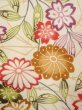 画像6: O0312D 女性用小紋  シルク（正絹） オフ　ホワイト, 桜 【中古】【USED】【リサイクル】 ★★☆☆☆【O0312D】 (6)