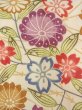 画像7: O0312D 女性用小紋  シルク（正絹） オフ　ホワイト, 桜 【中古】【USED】【リサイクル】 ★★☆☆☆【O0312D】 (7)