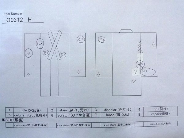 画像13: O0312H 女性用小紋  シルク（正絹） 薄い桃色, 梅 【中古】【USED】【リサイクル】 ★☆☆☆☆【O0312H】 (13)