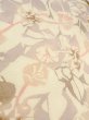 画像8: O0312I 女性用小紋  シルク（正絹） 薄いオフ　ホワイト, 葉 【中古】【USED】【リサイクル】 ★★★☆☆【O0312I】 (8)
