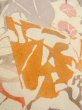 画像10: O0312I 女性用小紋  シルク（正絹） 薄いオフ　ホワイト, 葉 【中古】【USED】【リサイクル】 ★★★☆☆【O0312I】 (10)