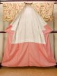 画像2: O0312L 女性用小紋  シルク（正絹） 淡い薄い黄色, 梅 【中古】【USED】【リサイクル】 ★★★☆☆【O0312L】 (2)
