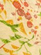 画像10: O0312L 女性用小紋  シルク（正絹） 淡い薄い黄色, 梅 【中古】【USED】【リサイクル】 ★★★☆☆【O0312L】 (10)