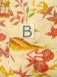 画像15: O0312L 女性用小紋  シルク（正絹） 淡い薄い黄色, 梅 【中古】【USED】【リサイクル】 ★★★☆☆【O0312L】 (15)