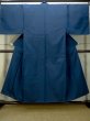 画像1: O0312O 男性用着物  シルク（正絹） 深い紺,  【中古】【USED】【リサイクル】 ★★★★☆【O0312O】 (1)