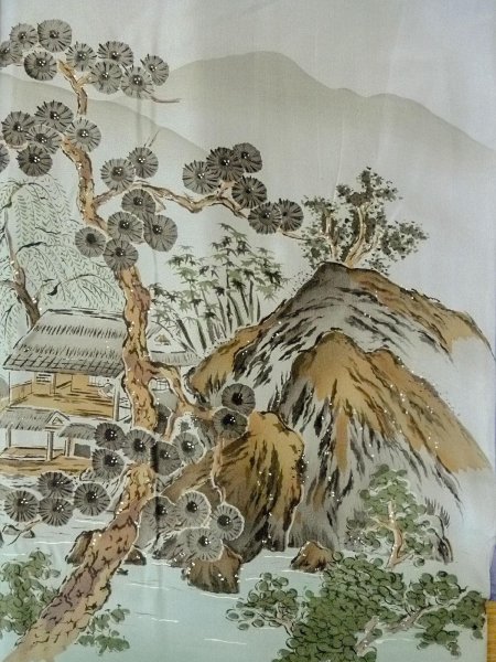 画像5: O0312P 男性用羽織  シルク（正絹） 深い紺,  【中古】【USED】【リサイクル】 ★★★★☆【O0312P】 (5)