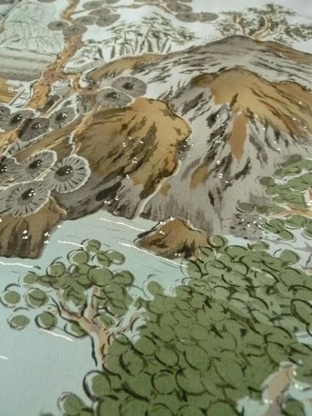 画像9: O0312P 男性用羽織  シルク（正絹） 深い紺,  【中古】【USED】【リサイクル】 ★★★★☆【O0312P】 (9)