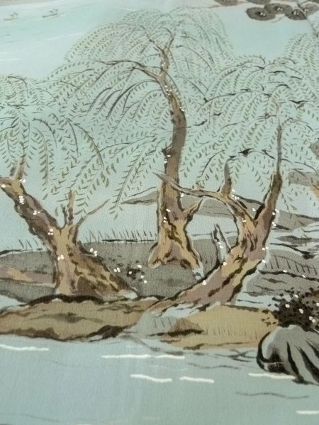 画像10: O0312P 男性用羽織  シルク（正絹） 深い紺,  【中古】【USED】【リサイクル】 ★★★★☆【O0312P】 (10)