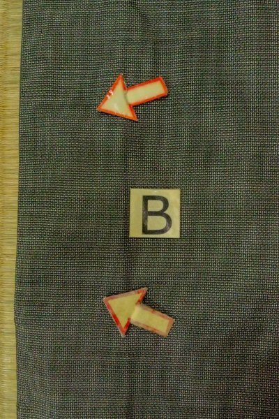 画像13: O0312Q 男性用着物 大島紬 シルク（正絹） 灰色, 亀甲 【中古】【USED】【リサイクル】 ★★★☆☆【O0312Q】 (13)