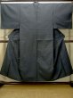 画像1: O0312U 男性用着物  シルク（正絹） 深い藍, 亀甲 【中古】【USED】【リサイクル】 ★★★☆☆【O0312U】 (1)