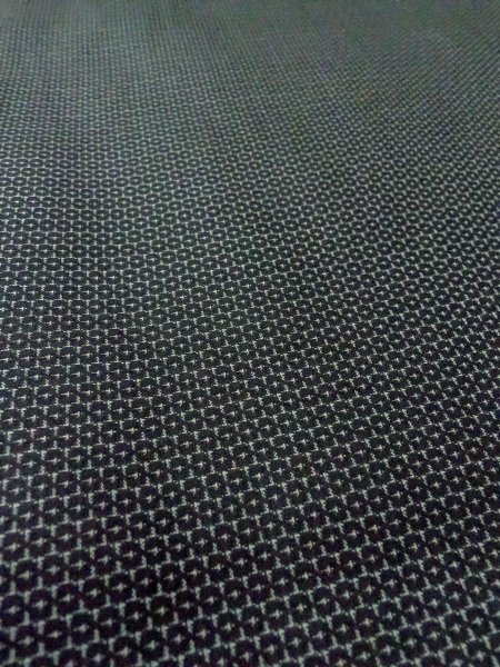 画像10: O0312U 男性用着物  シルク（正絹） 深い藍, 亀甲 【中古】【USED】【リサイクル】 ★★★☆☆【O0312U】 (10)