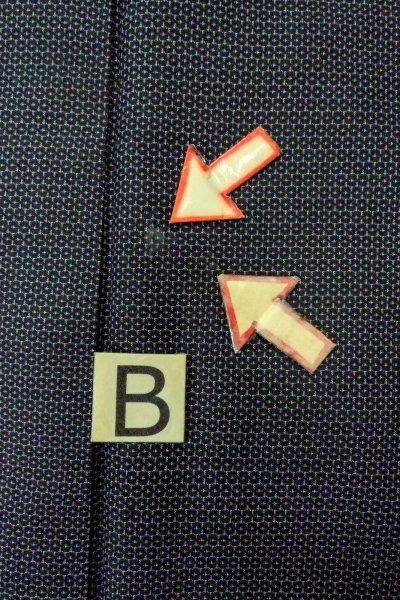 画像15: O0312U 男性用着物  シルク（正絹） 深い藍, 亀甲 【中古】【USED】【リサイクル】 ★★★☆☆【O0312U】 (15)