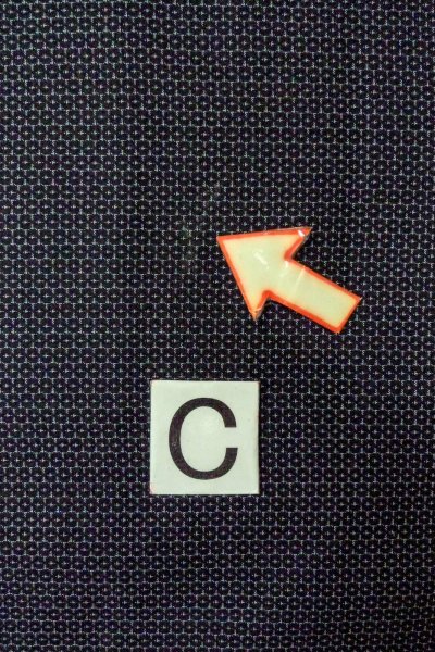 画像16: O0312U 男性用着物  シルク（正絹） 深い藍, 亀甲 【中古】【USED】【リサイクル】 ★★★☆☆【O0312U】 (16)