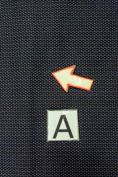 画像23: O0312V 男性用羽織  シルク（正絹） 深い藍, 亀甲 【中古】【USED】【リサイクル】 ★★☆☆☆【O0312V】 (23)