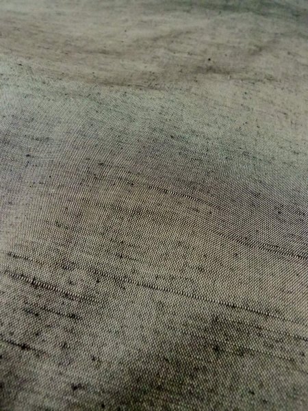 画像6: O0312W 男性用着物 結城紬 シルク（正絹） 薄い灰色,  【中古】【USED】【リサイクル】 ★★★★☆【O0312W】 (6)