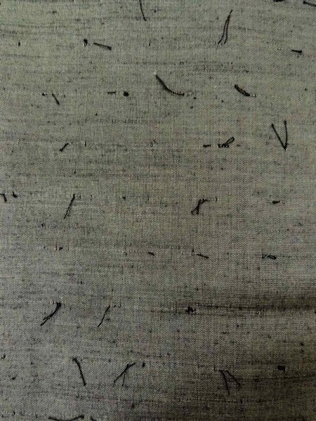 画像16: O0312X 男性用羽織 結城紬 シルク（正絹） 薄い灰色,  【中古】【USED】【リサイクル】 ★★★★☆【O0312X】 (16)