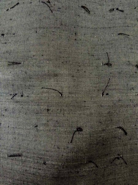 画像17: O0312X 男性用羽織 結城紬 シルク（正絹） 薄い灰色,  【中古】【USED】【リサイクル】 ★★★★☆【O0312X】 (17)