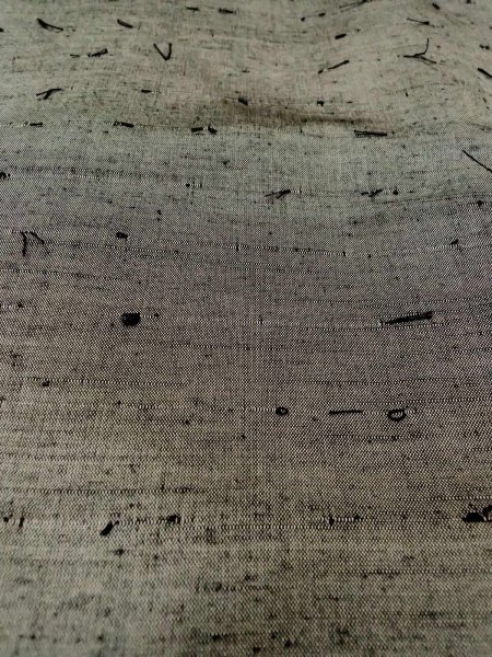 画像19: O0312X 男性用羽織 結城紬 シルク（正絹） 薄い灰色,  【中古】【USED】【リサイクル】 ★★★★☆【O0312X】 (19)