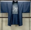 画像1: O0312Z 男性用羽織  シルク（正絹） 紺,  【中古】【USED】【リサイクル】 ★★★☆☆【O0312Z】 (1)