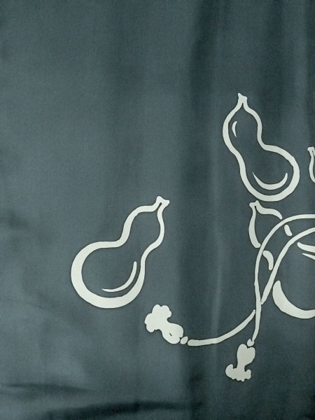 画像4: O0312Z 男性用羽織  シルク（正絹） 紺,  【中古】【USED】【リサイクル】 ★★★☆☆【O0312Z】 (4)