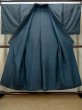 画像2: O0313A 男性用着物 大島紬 シルク（正絹） 紺, 亀甲 【中古】【USED】【リサイクル】 ★★★☆☆【O0313A】 (2)