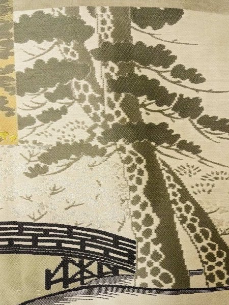 画像8: O0313B 男性用羽織 大島紬 シルク（正絹） 紺, 亀甲 【中古】【USED】【リサイクル】 ★★★☆☆【O0313B】 (8)