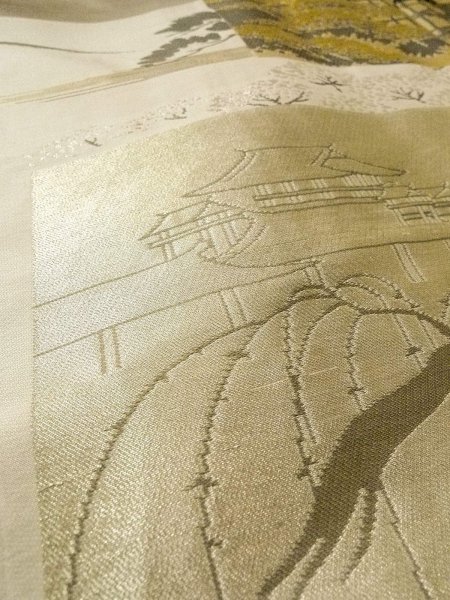 画像11: O0313B 男性用羽織 大島紬 シルク（正絹） 紺, 亀甲 【中古】【USED】【リサイクル】 ★★★☆☆【O0313B】 (11)