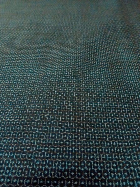 画像15: O0313B 男性用羽織 大島紬 シルク（正絹） 紺, 亀甲 【中古】【USED】【リサイクル】 ★★★☆☆【O0313B】 (15)