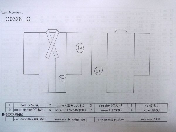 画像13: O0328C 女性用紬  シルク(正絹) ベージュ, 四角 【中古】【USED】【リサイクル】 ★★★☆☆【O0328C】 (13)