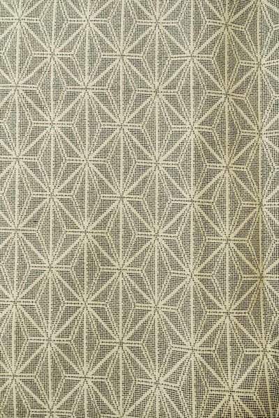 画像3: O0328E 女性用紬  シルク(正絹) 黒, 麻の葉 【中古】【USED】【リサイクル】 ★★☆☆☆【O0328E】 (3)