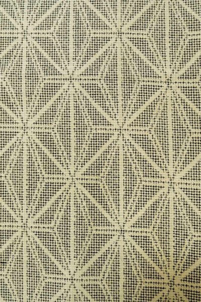 画像4: O0328E 女性用紬  シルク(正絹) 黒, 麻の葉 【中古】【USED】【リサイクル】 ★★☆☆☆【O0328E】 (4)