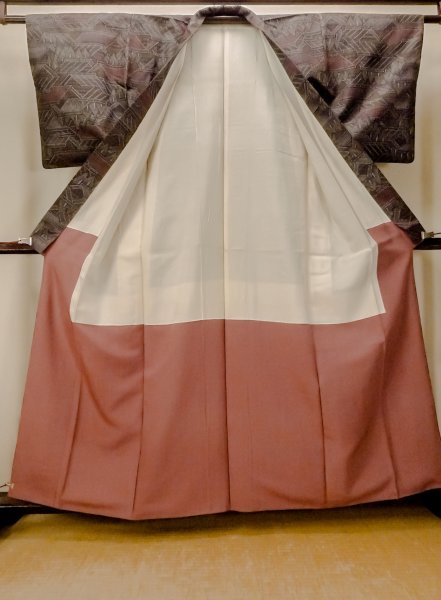 画像2: O0328H 女性用織  シルク(正絹) 深いマルチカラー, 家 【中古】【USED】【リサイクル】 ★☆☆☆☆【O0328H】 (2)