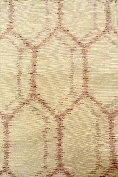 画像6: O0328I 女性用紬  シルク(正絹) アイボリー, 亀甲 【中古】【USED】【リサイクル】 ★★★☆☆【O0328I】 (6)