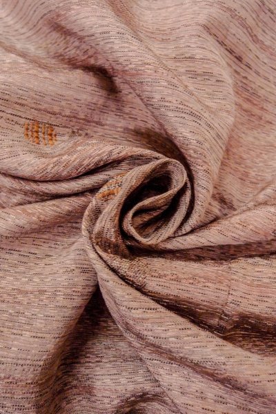 画像12: O0328J 女性用紬  シルク(正絹) 灰色がかった桃色, 流水 【中古】【USED】【リサイクル】 ★★☆☆☆【O0328J】 (12)