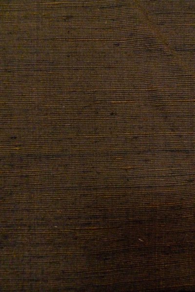 画像7: O0328P 女性用紬  シルク（正絹） 深い茶色, 線 【中古】【USED】【リサイクル】 ★★★☆☆【O0328P】 (7)