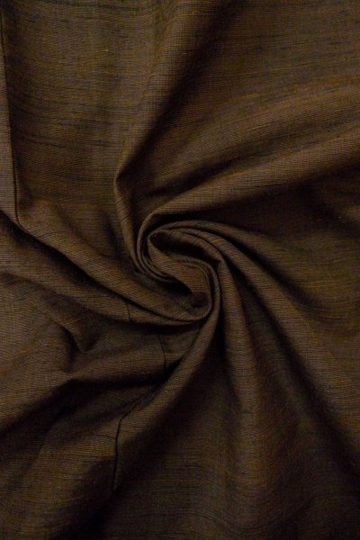 画像12: O0328P 女性用紬  シルク（正絹） 深い茶色, 線 【中古】【USED】【リサイクル】 ★★★☆☆【O0328P】 (12)