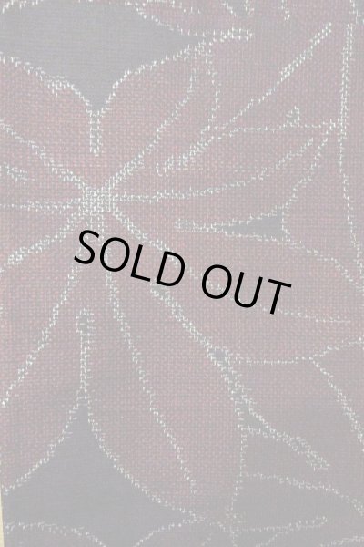 画像5: O0328S 女性用紬  シルク（正絹） 黒, もみじ 【中古】【USED】【リサイクル】 ★★★★☆【O0328S】 (5)