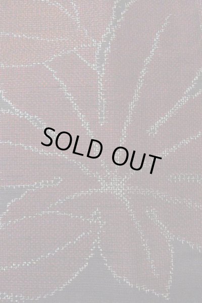 画像6: O0328S 女性用紬  シルク（正絹） 黒, もみじ 【中古】【USED】【リサイクル】 ★★★★☆【O0328S】 (6)