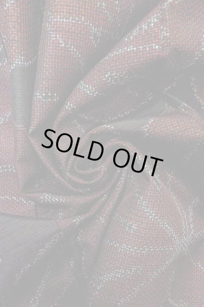 画像11: O0328S 女性用紬  シルク（正絹） 黒, もみじ 【中古】【USED】【リサイクル】 ★★★★☆【O0328S】 (11)