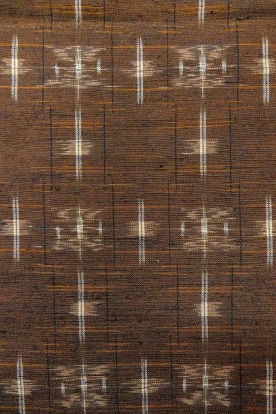 画像5: O0328T 女性用紬  シルク（正絹） 深い茶色, 抽象的模様 【中古】【USED】【リサイクル】 ★★★★☆【O0328T】 (5)