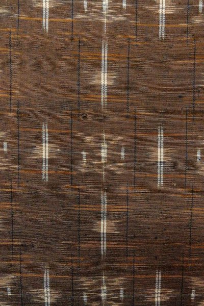 画像6: O0328T 女性用紬  シルク（正絹） 深い茶色, 抽象的模様 【中古】【USED】【リサイクル】 ★★★★☆【O0328T】 (6)