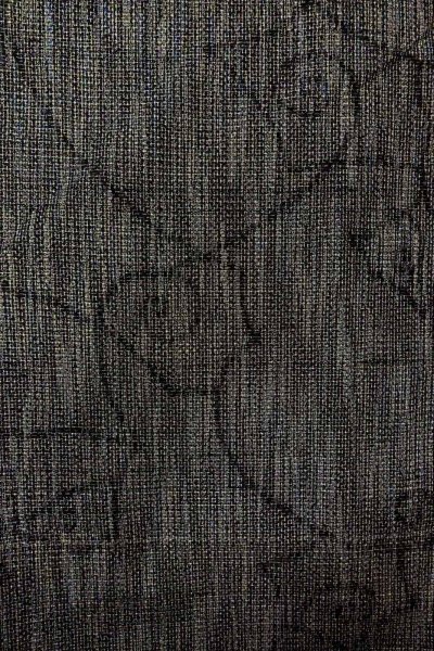 画像4: O0328U 女性用紬  シルク（正絹） 深い藍, 抽象的模様 【中古】【USED】【リサイクル】 ★★★★☆【O0328U】 (4)