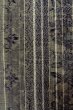画像7: O0328V 女性用紬  シルク（正絹） 灰色, 花 【中古】【USED】【リサイクル】 ★★☆☆☆【O0328V】 (7)