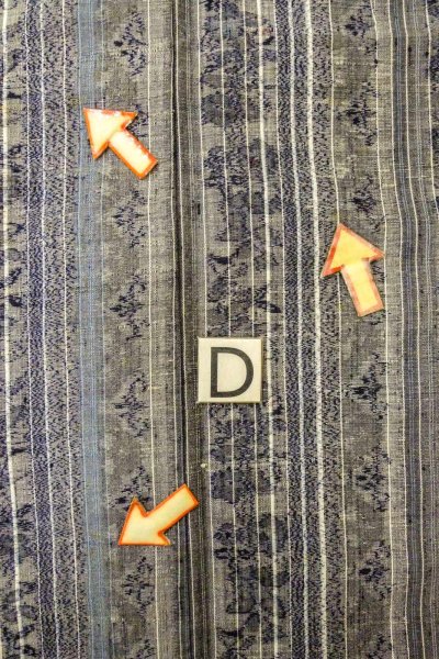 画像17: O0328V 女性用紬  シルク（正絹） 灰色, 花 【中古】【USED】【リサイクル】 ★★☆☆☆【O0328V】 (17)