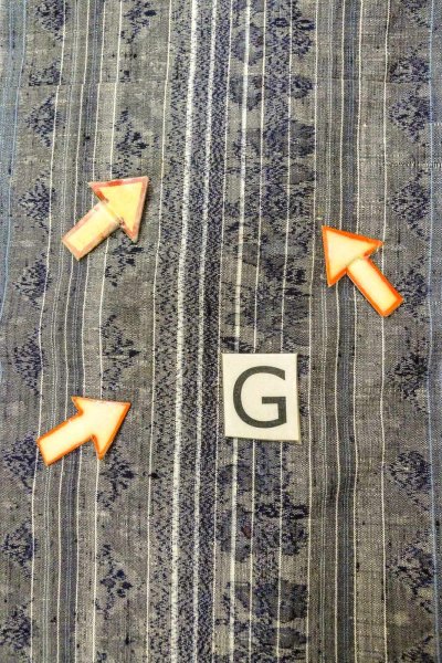 画像20: O0328V 女性用紬  シルク（正絹） 灰色, 花 【中古】【USED】【リサイクル】 ★★☆☆☆【O0328V】 (20)