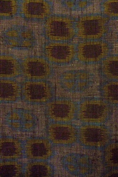 画像5: O0328X 女性用紬  シルク（正絹） 紫み灰色, 花 【中古】【USED】【リサイクル】 ★★★☆☆【O0328X】 (5)