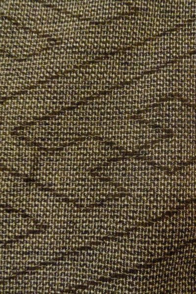 画像7: O0328Y 女性用紬  シルク（正絹） 灰色がかった茶色, 紗綾形文 【中古】【USED】【リサイクル】 ★★★★☆【O0328Y】 (7)