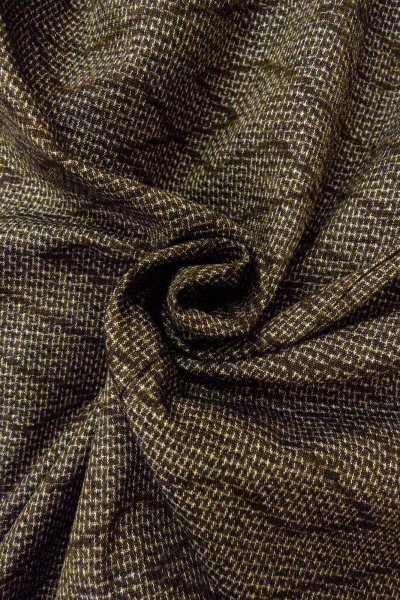 画像11: O0328Y 女性用紬  シルク（正絹） 灰色がかった茶色, 紗綾形文 【中古】【USED】【リサイクル】 ★★★★☆【O0328Y】 (11)